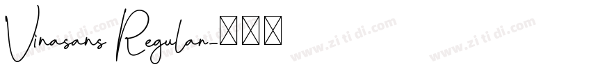 Vinasans Regular字体转换